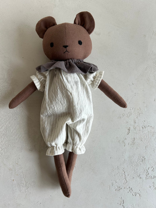 Bedtime Buddies- grey romper