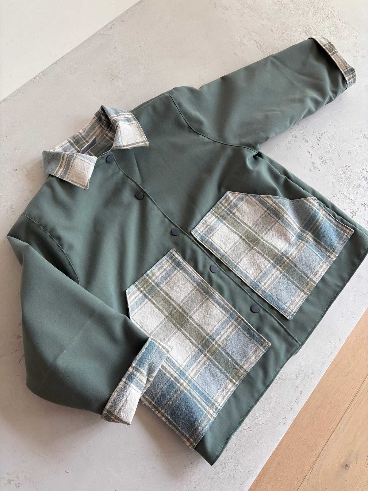 Park Coat- Plaid- 7y