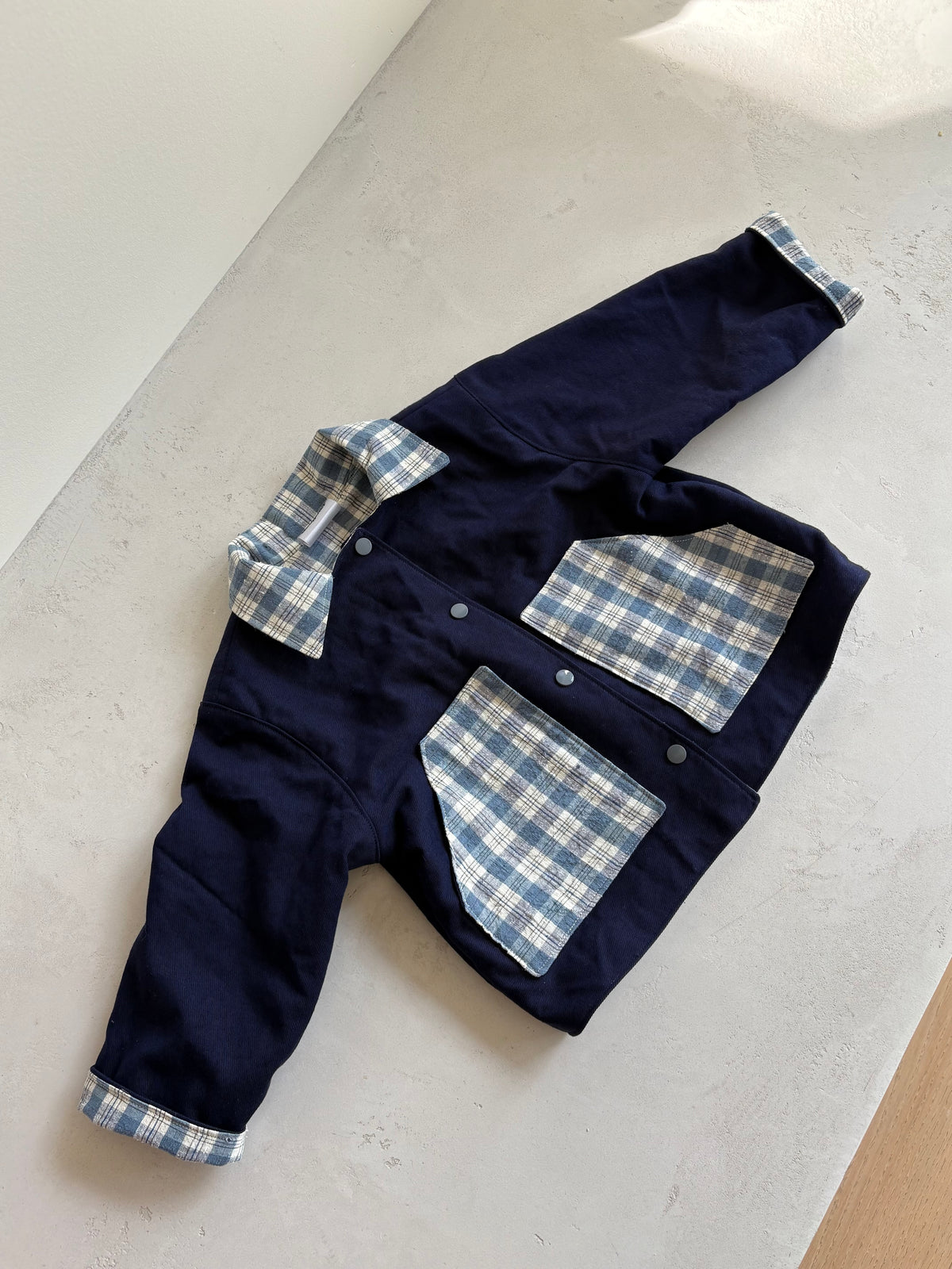 Park Coat- Blue Plaid- 18-24months