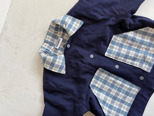 Park Coat- Blue Plaid- 18-24months