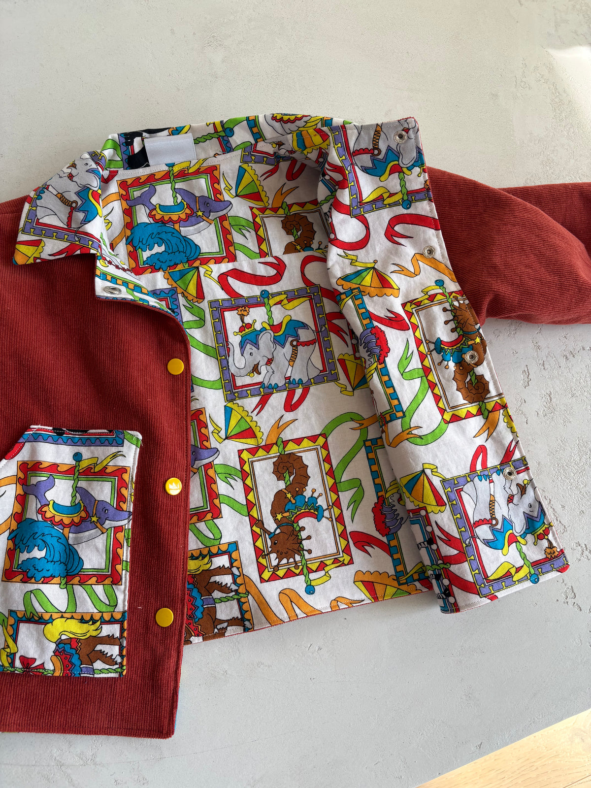 Park Coat- Corduroy Circus- 2T